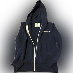 Abercrombie Kids Zip Up Hoodie Navy  Size 5/6